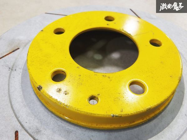 【DIXCEL ディクセル】塗装後 未使用保管 アウトレット品 FD3S RX-7 16インチ リア スリット ローター 2枚 3553002 イエロー 棚15-3_画像4