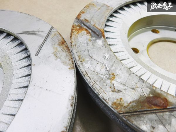 【DIXCEL ディクセル】塗装後 未使用保管 アウトレット品 FD3S RX-7 16インチ リア スリット ローター 2枚 3553002 イエロー 棚15-3_画像6