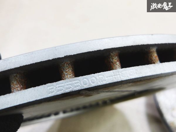 【DIXCEL ディクセル】塗装後 未使用保管 アウトレット品 FD3S RX-7 16インチ リア スリット ローター 2枚 3553002 イエロー 棚15-3_画像8