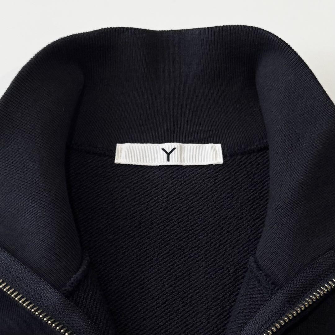 YLEVE イレーヴ Y ワイ オーガニックコットン フルジップ スウェット ブルゾン ネイビー 紺 1 スタンドカラー イレーブ 日本製 国内正規_画像9