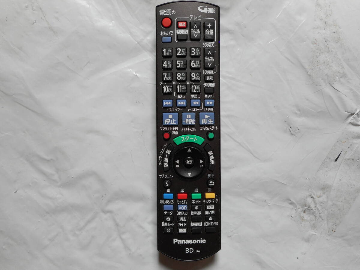 ☆ジャンク扱い/ Panasonic Diga★DMR-BWT550/BWT555用 / BD(純正)リモコン◇N2QAYB000905◆いかがですぅ!? \('_')/