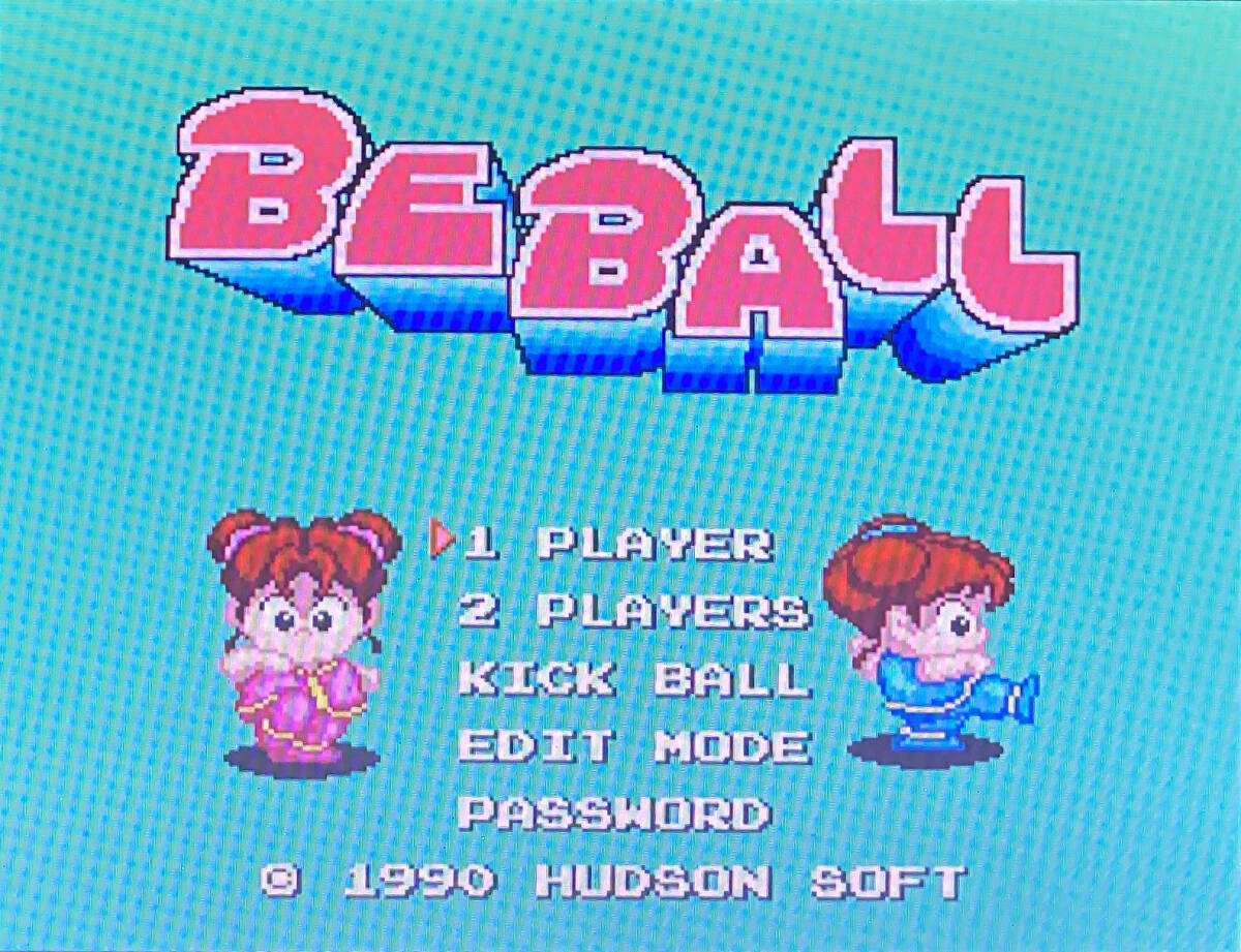 中古 初期動作確認済み　PCエンジン Huカード　BEBALL　BE BALL 説明書?ケース付 ハドソン HUDSON