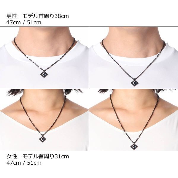 ★コラントッテ SPORTS PRO マグチタンネックレス RT150-SQ ブラックチタン×ブラック 47cm Colantotte [4523865137590] ★正規品★_画像9