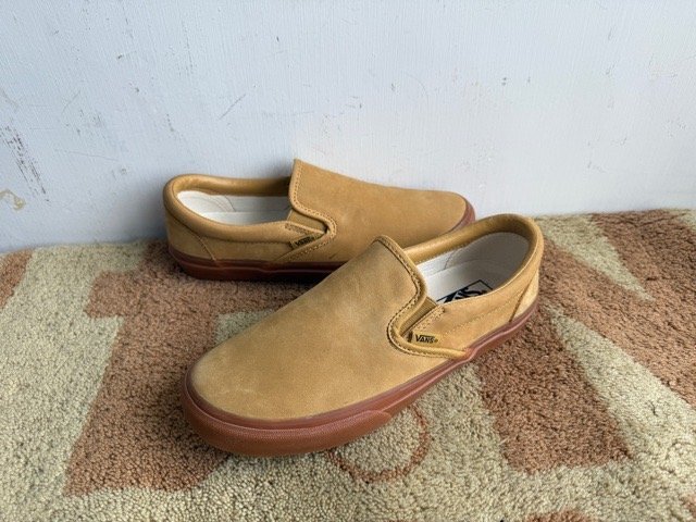 バンズ VANS スリッポン us8 ウィート honey gum 26cm_画像1