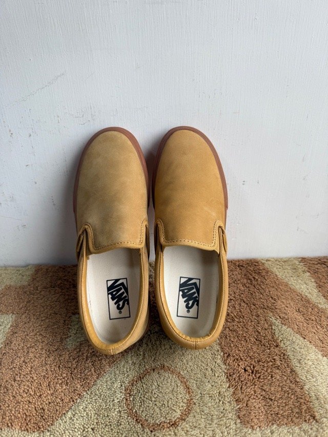 バンズ VANS スリッポン us8 ウィート honey gum 26cm_画像3