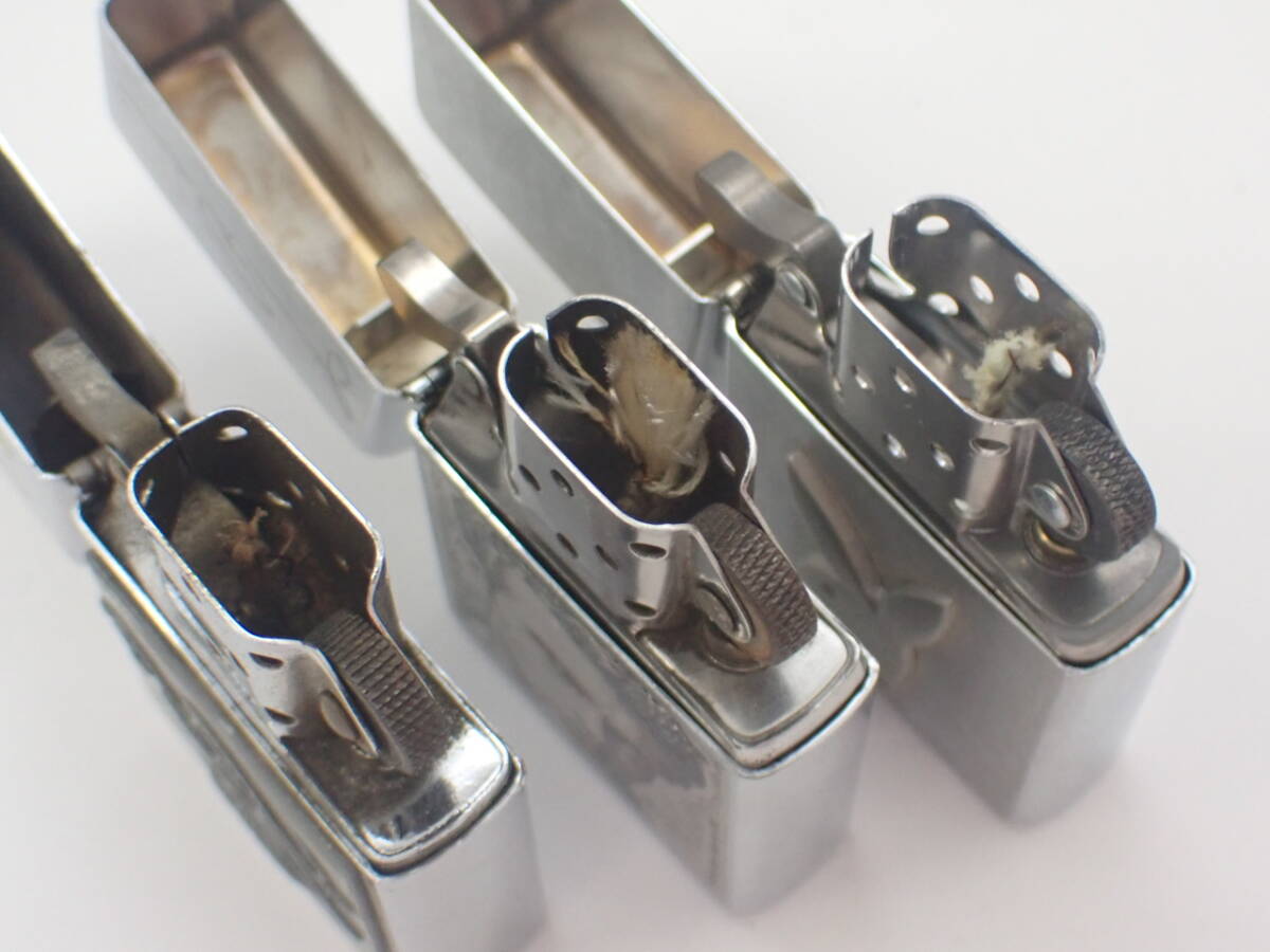 まとめ 1円～☆ZIPPO ジッポ PLAYBOY プレイボーイ ジェームス ディーン他 オイルライター 3点セット 喫煙具 喫煙グッズ/向912-1500