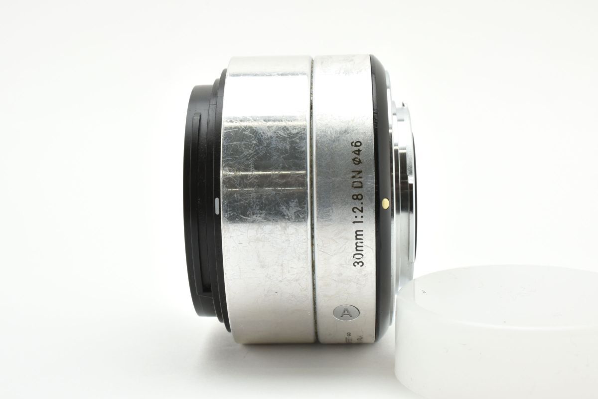 ★実用品★ シグマ SIGMA A 30mm F2.8 DN シルバー 【マイクロフォーサーズ用】★完動品★ #8P01A509153_画像8
