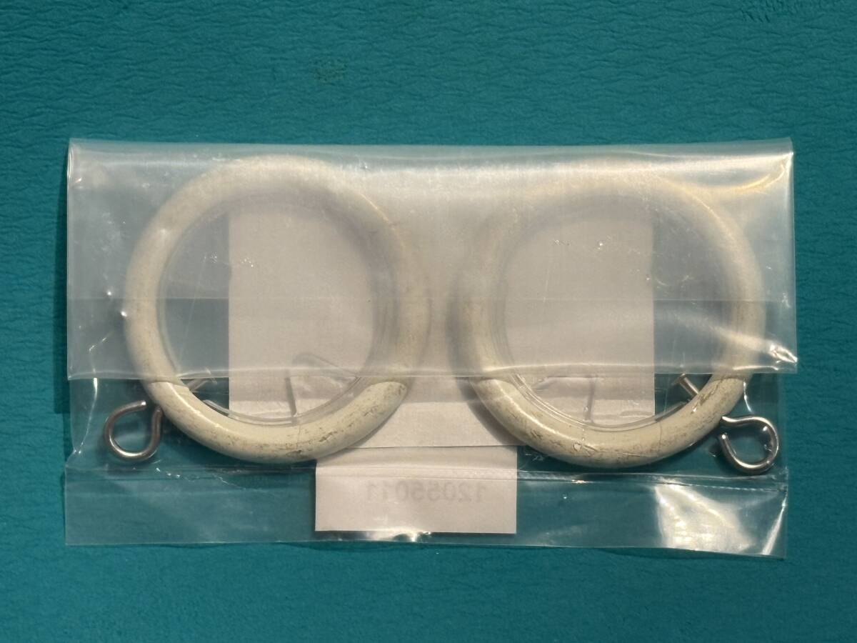 TOSO　トーソー 装飾カーテンレール クラスト19部品 エンドリングランナー 1組2個入 アンティークホワイト_画像2