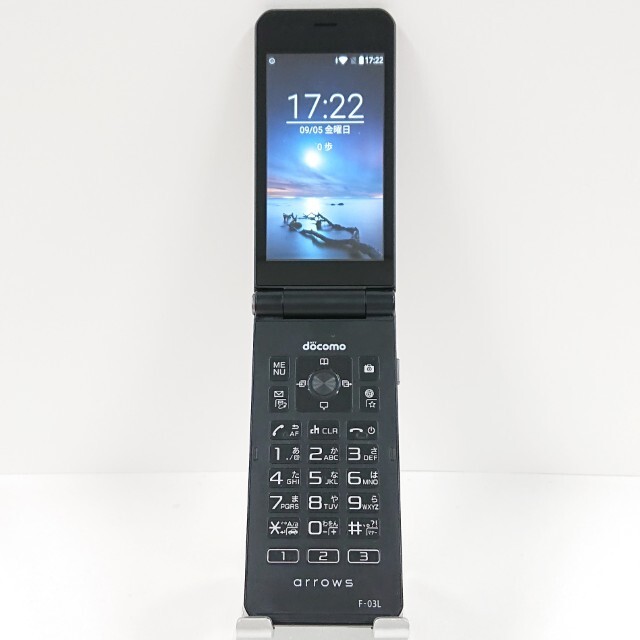 arrows ケータイ F-03L ドコモ ブラック 送料無料 即決 本体 c14324