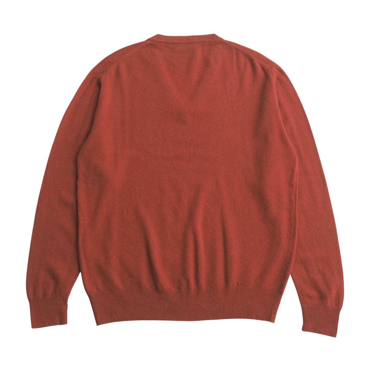 GR9957▽イタリア制*ヴィンテージ*Christian Dior MONSIEUR/クリスチャンディオール*メンズ48*Vネック ウールニット セーター*ブラウン系