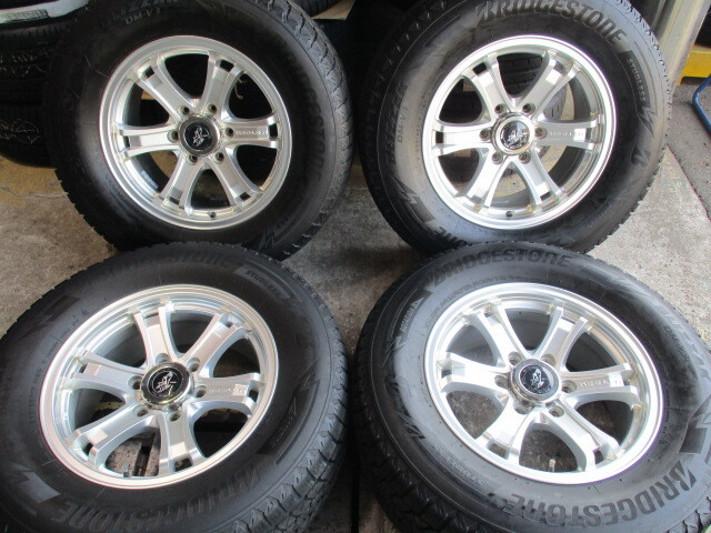 i-15271 265/65R17 BS ブリザック DM‐V3 2019年製 6分山 ウェッズ キーラーフォース 1セット_画像1