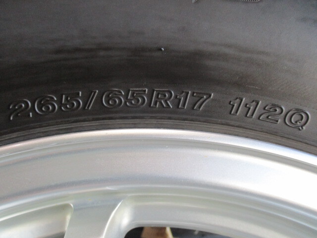 i-15271 265/65R17 BS ブリザック DM‐V3 2019年製 6分山 ウェッズ キーラーフォース 1セット_画像10