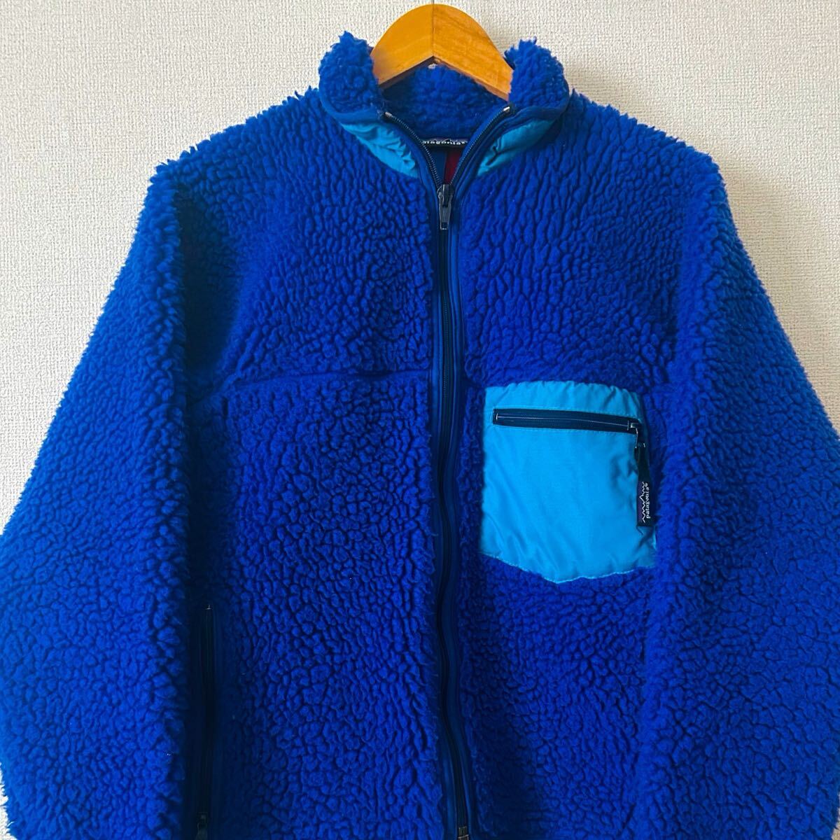 コバルト 初期 F9 80s Patagonia パタゴニア レトロパイルカーディガン レトロカーディガン ビンテージ アメカジ シンチラ リズム