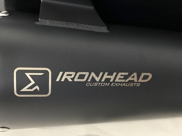 【F454】未使用/保管品 IXIL イクシル スリップオンマフラー OM334SSB IRONHEAD 右側 MOTO GUZZI V7 II b_画像4