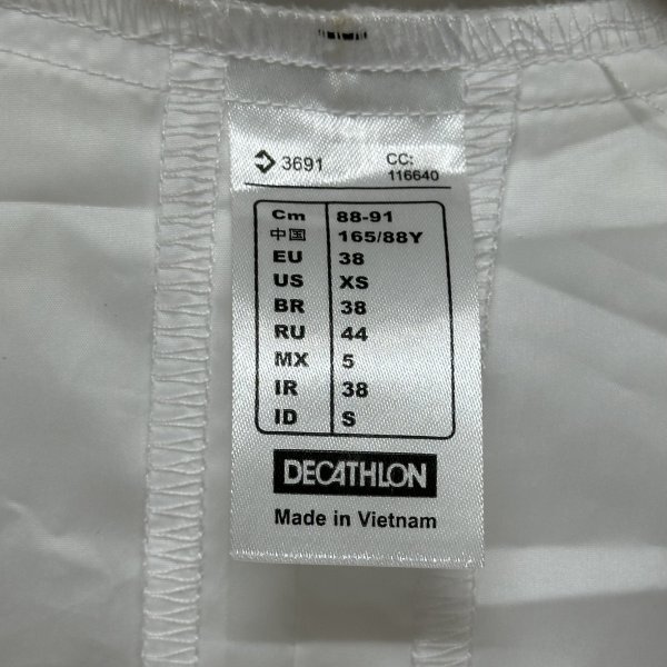 Kalenji カレンジ ロング スリーブ 長袖 フル ジップ アップ フーディー ジャケット XS 白 ホワイト ランニング ジョギング ウエア b22321_画像8