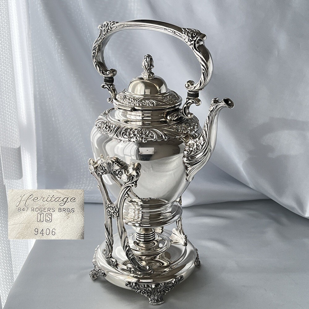 Rogers Bros】Heritage ティーケトル スタンド/バナー【シルバー