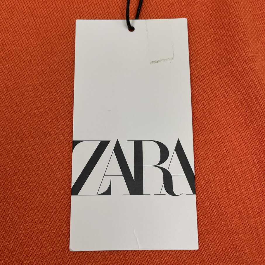 ZARA /S/ オレンジ 長袖ニット トップス レディース タグ付き オフィスカジュアル 通勤フェミニン 大人可愛い生地アクリル混 デイリー ザラ_画像4
