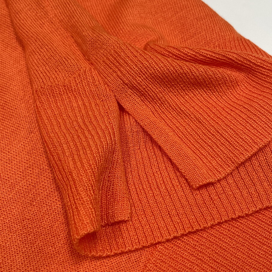 ZARA /S/ オレンジ 長袖ニット トップス レディース タグ付き オフィスカジュアル 通勤フェミニン 大人可愛い生地アクリル混 デイリー ザラ_画像7