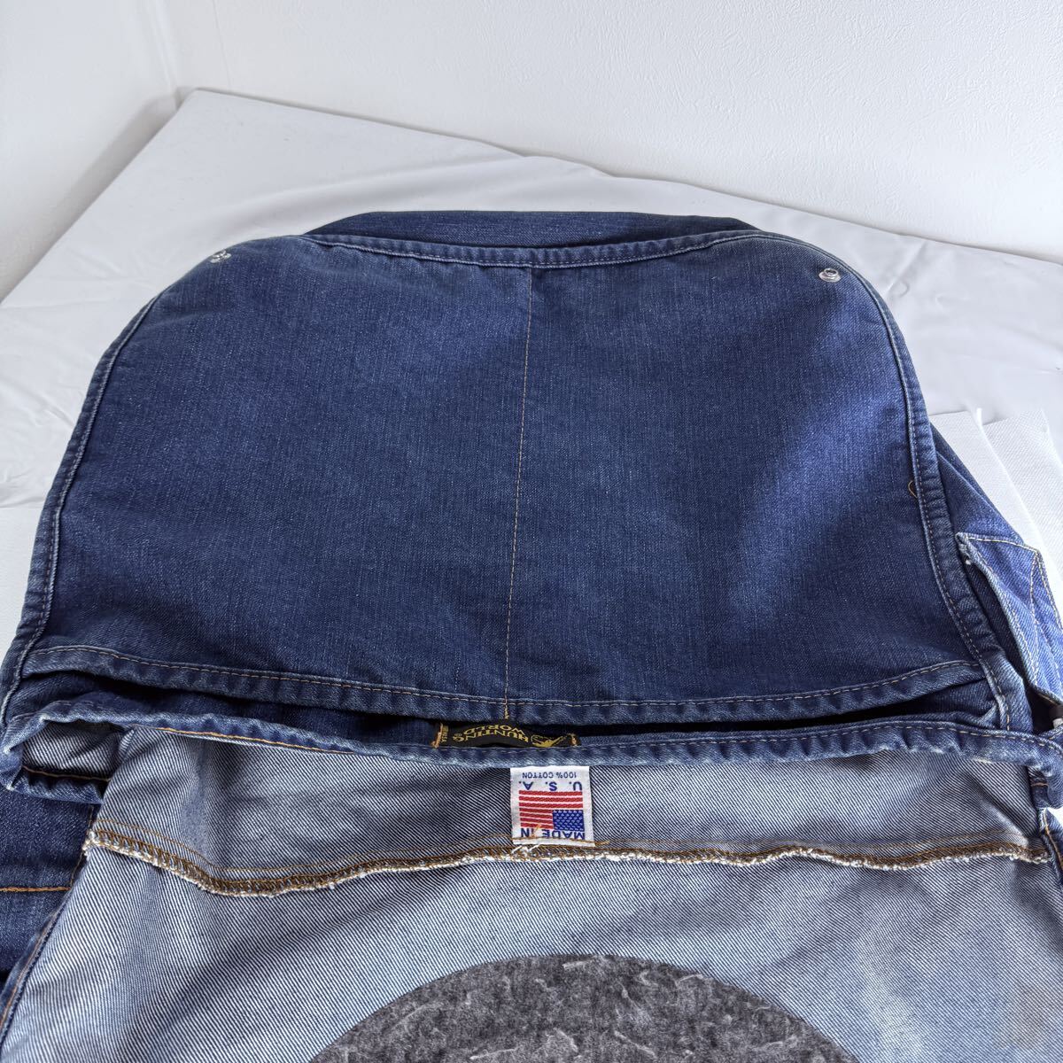 1円《 極美品 》ハンティング ワールド メッセンジャーバッグ ショルダーバッグ クロスボディ デニム コットン 大容量 メンズ レディース