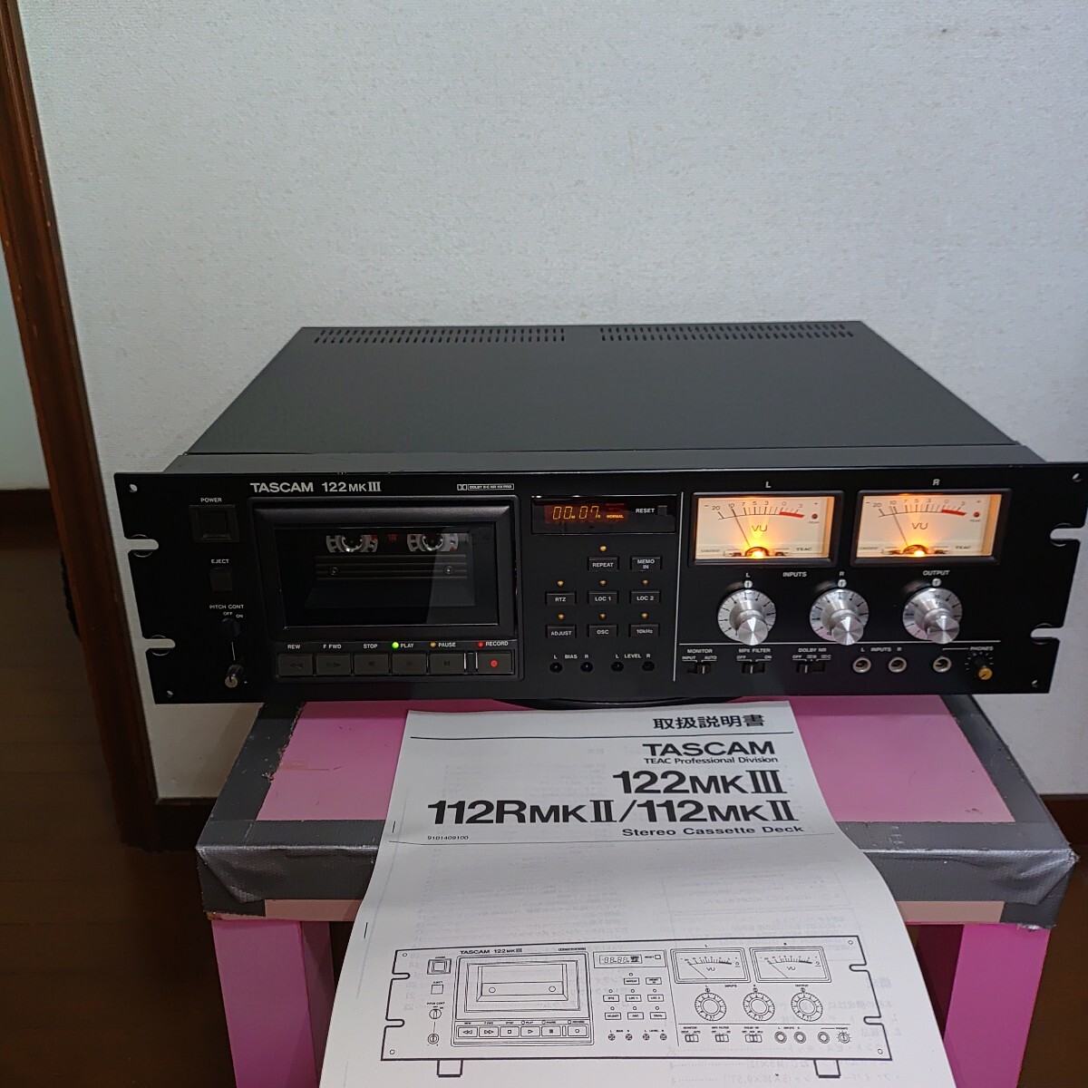 TASCAM タスカム 122 Mk 3 Ⅲ 取説付き 動(dòng)作品 3ヘッド カセットデッキ TEAC