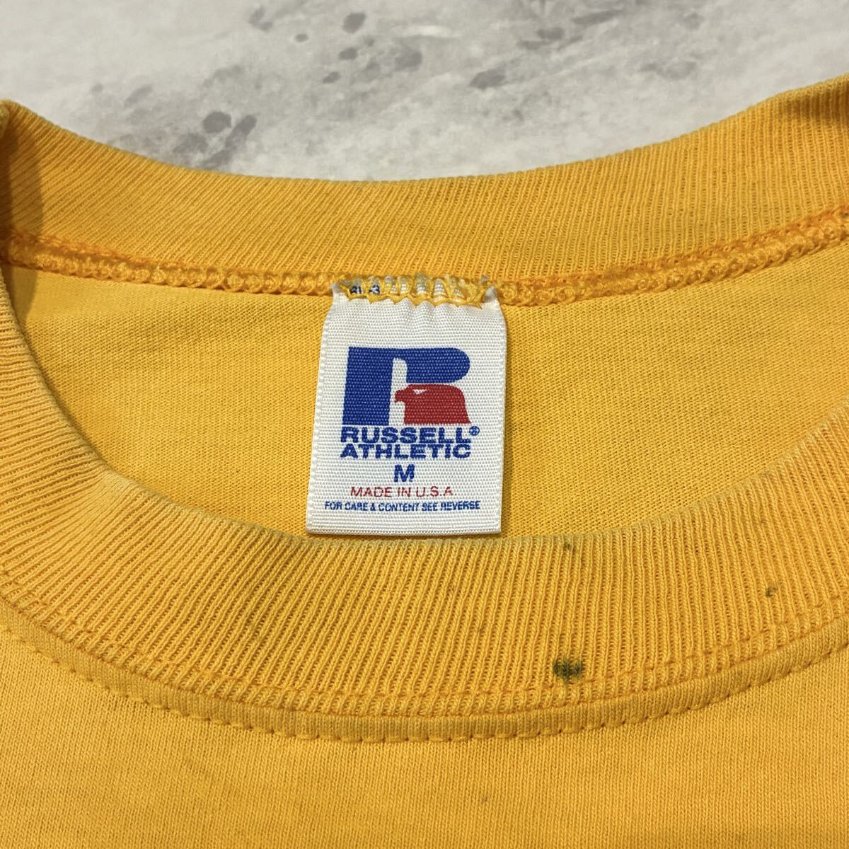 90s USA製 RUSSELL ラッセル #30 NORTH ALLEGHENY SOCCER CLUB 虎 プリント ビンテージ 半袖Tシャツ_画像4