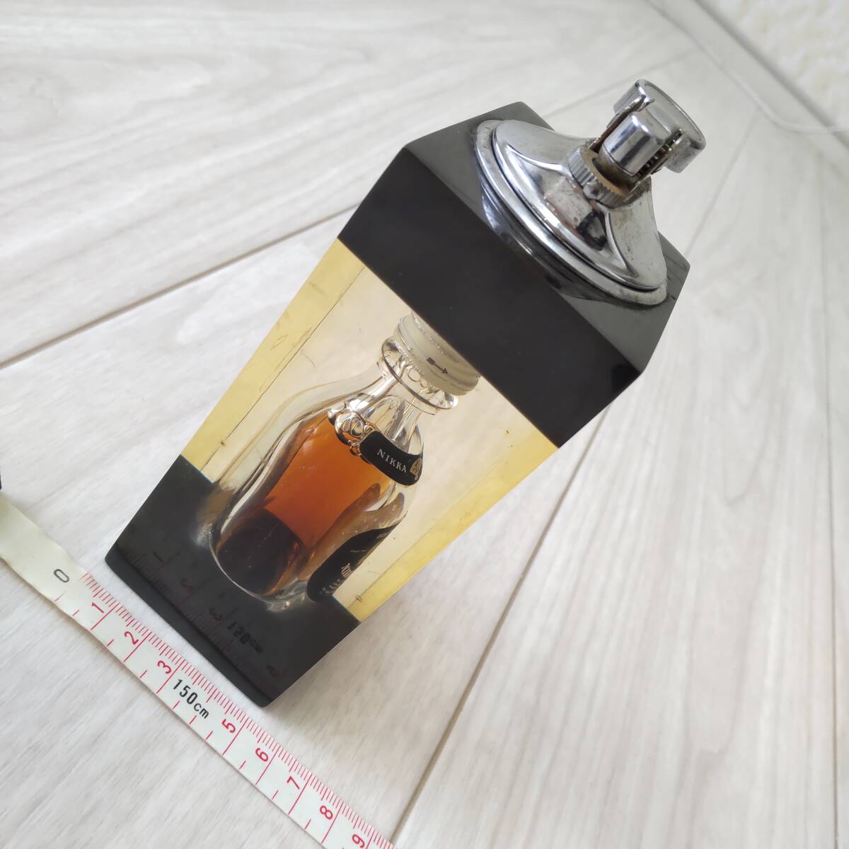 【500円?】卓上ガスライター ニッカ ウイスキー NIKKA G&G ゴールド&ゴールド 喫煙グッズ レトロ ヴィンテージ アンティーク インテリア