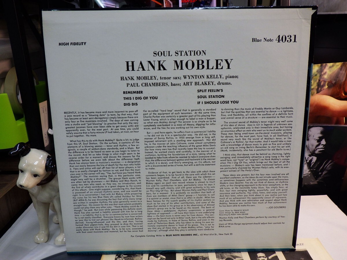 zk5｜【LP, BLP4031, NEW YORKラベル, MONO, RVG, COATING】HANK MOBLEY - SOUL STATION｜BLUE NOTE, ブルーノート