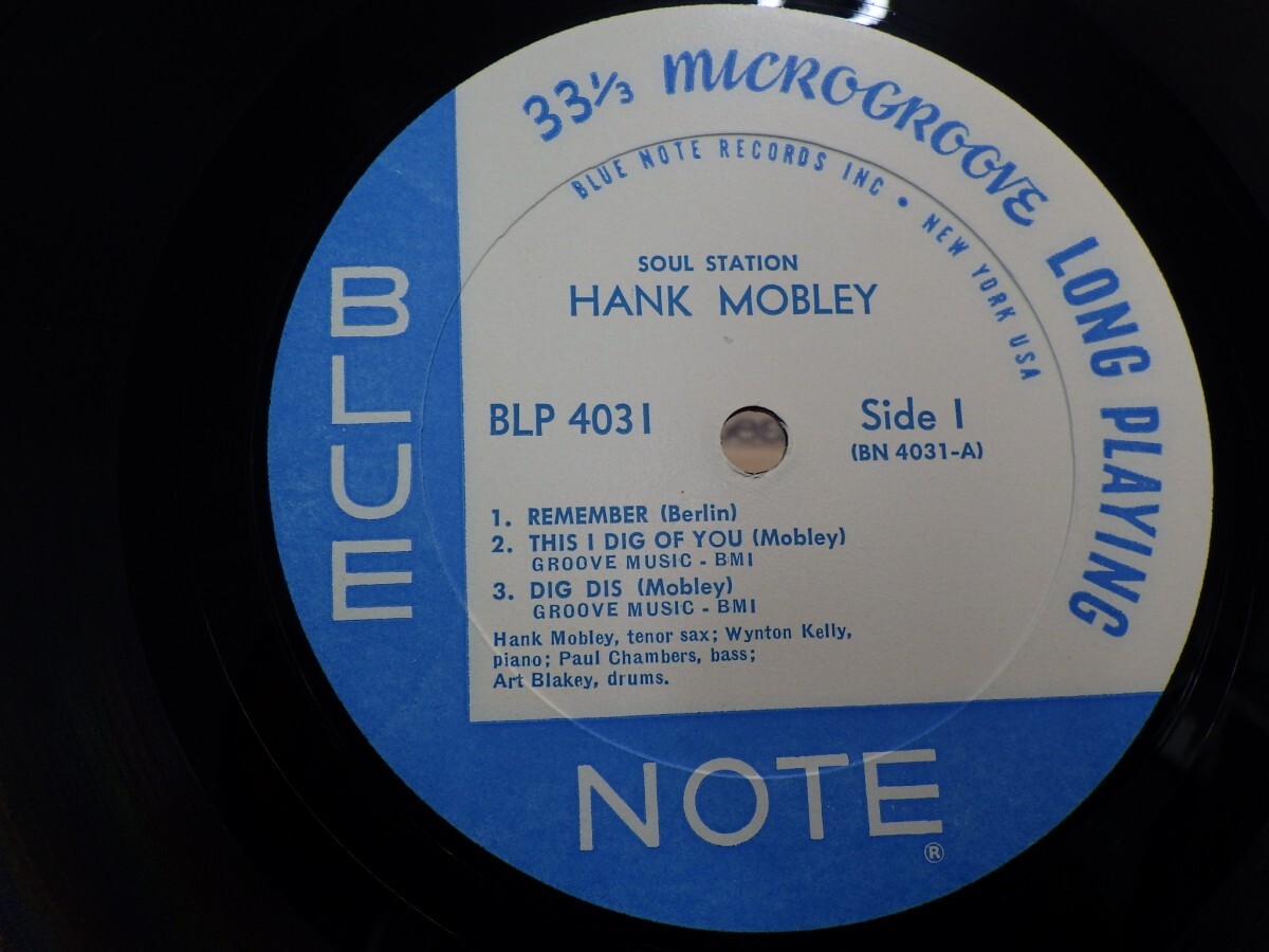 zk5｜【LP, BLP4031, NEW YORKラベル, MONO, RVG, COATING】HANK MOBLEY - SOUL STATION｜BLUE NOTE, ブルーノート