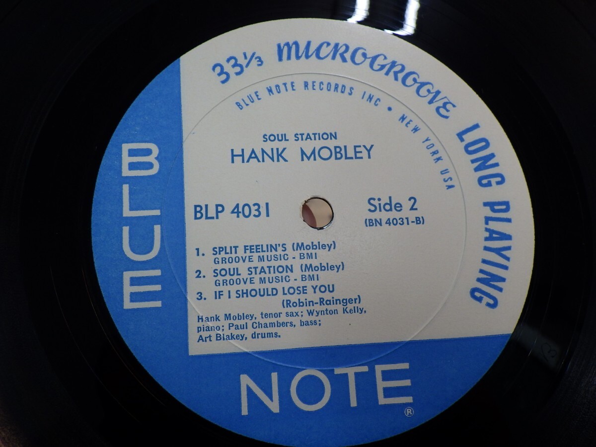 zk5｜【LP, BLP4031, NEW YORKラベル, MONO, RVG, COATING】HANK MOBLEY - SOUL STATION｜BLUE NOTE, ブルーノート