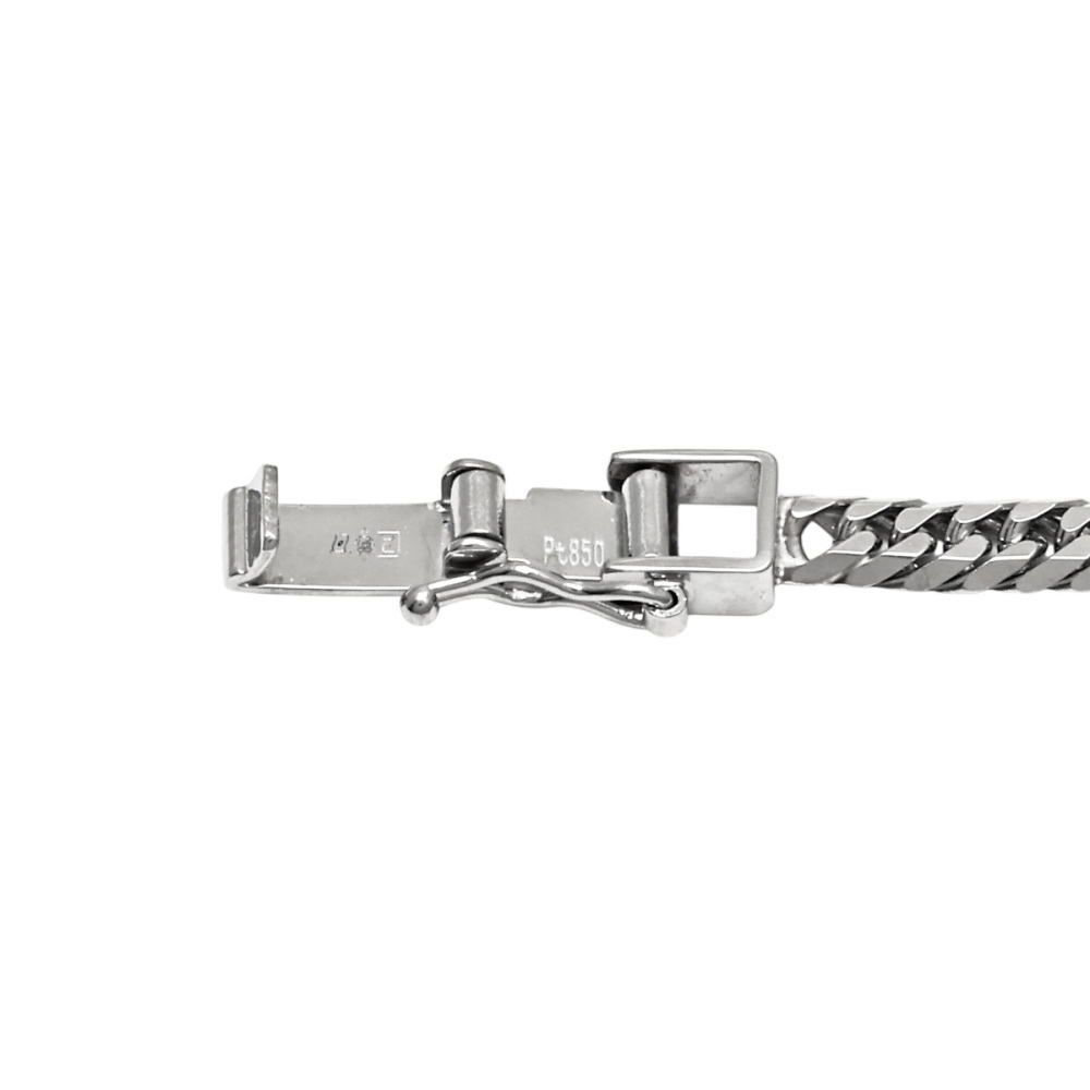 プラチナ850 喜平 ブレスレット ダブル6面 約18cm 約12.02g_画像3