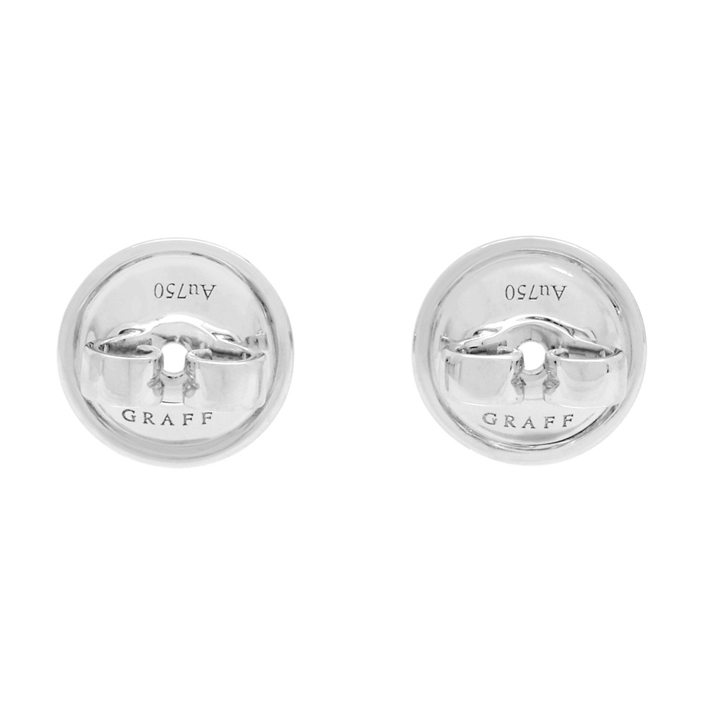 グラフ ワイルドフラワー ダイヤモンド ドロップ K18ホワイトゴールド ピアス 中古_画像5