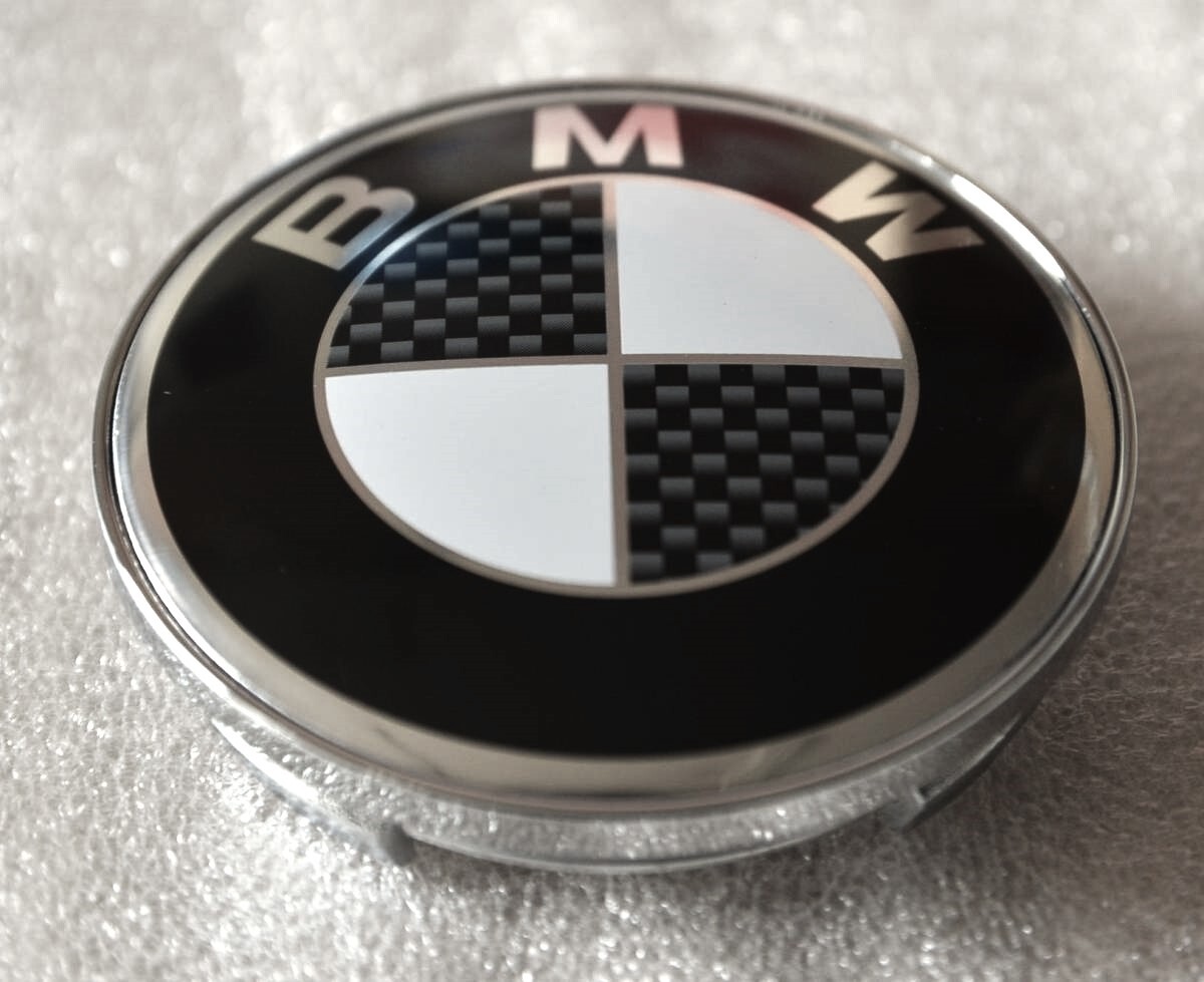 ◆ BMW センターキャップ カーボンタイプ ( 直径 68 mm 内径 62mm ) 新品 4個セット_画像2