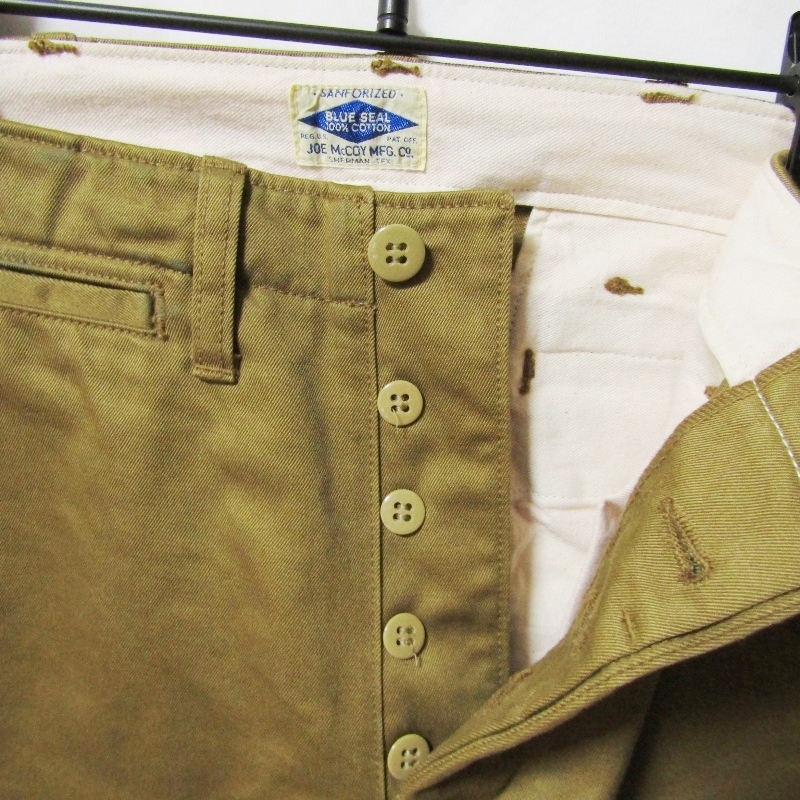 JOE McCOY ジョーマッコイ ワークパンツ MP19010 CHINO TROUSER コットン 日本制 ベージュ 30 27111116