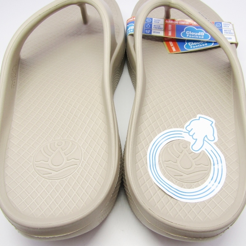 未使用 FREE WATERS フリーウォーター 28cm Cloud9 Maxx MO-083 クラウド9マックス ビーチサンダル TAUP 18000954_画像6