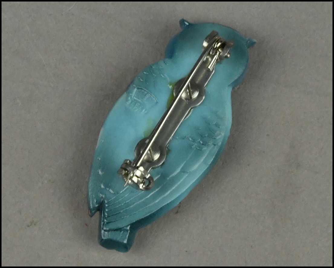 【NNK】有田焼『幻の超絶技巧』俊兼作【トシカネジュエリー】陶器製 細密 梟細工 ブローチ アクセサリー 装身具 ③ D7-909-3_画像4