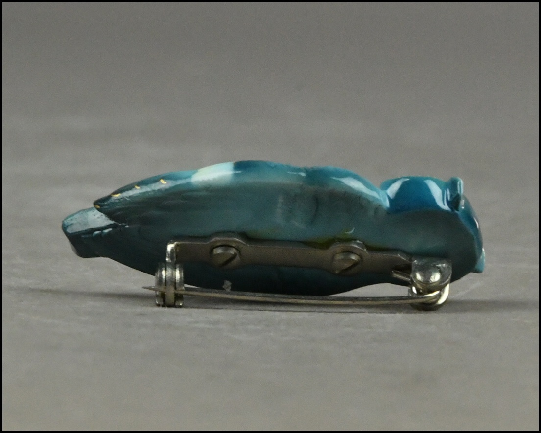 【NNK】有田焼『幻の超絶技巧』俊兼作【トシカネジュエリー】陶器製 細密 梟細工 ブローチ アクセサリー 装身具 ③ D7-909-3_画像7