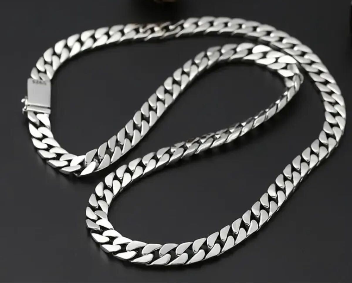 シルバー喜平チェーンネックレス 925刻印 メンズアクセサリー