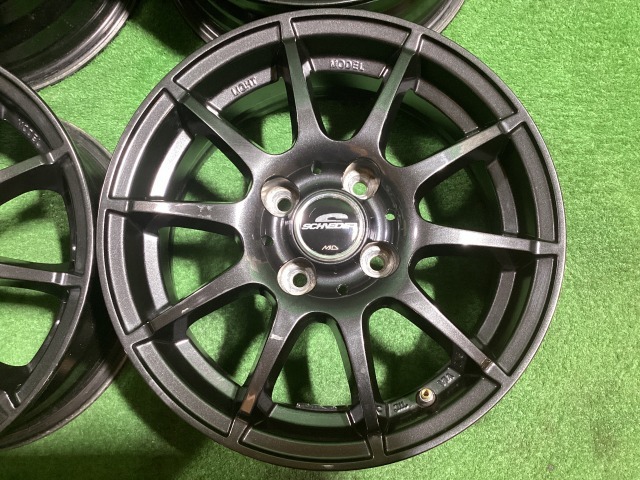 MID A-TECH シュナイダー 14インチアルミホイール 5.5J ＋38 4H PCD100 4本セット H2-3 EM_画像5