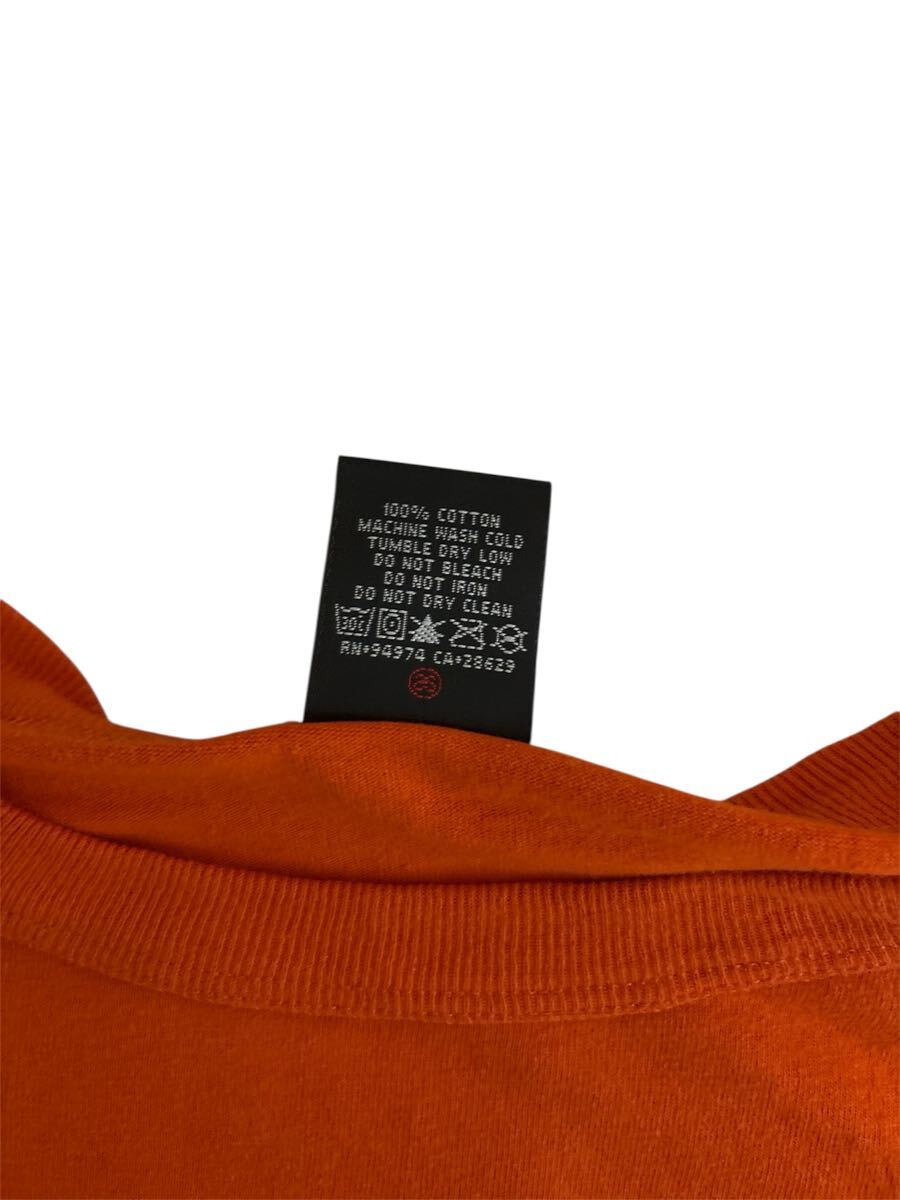 【STUSSY】メキシコ制 Lサイズ 8ボール ロゴプリント Tシャツ オレンジ ステューシー