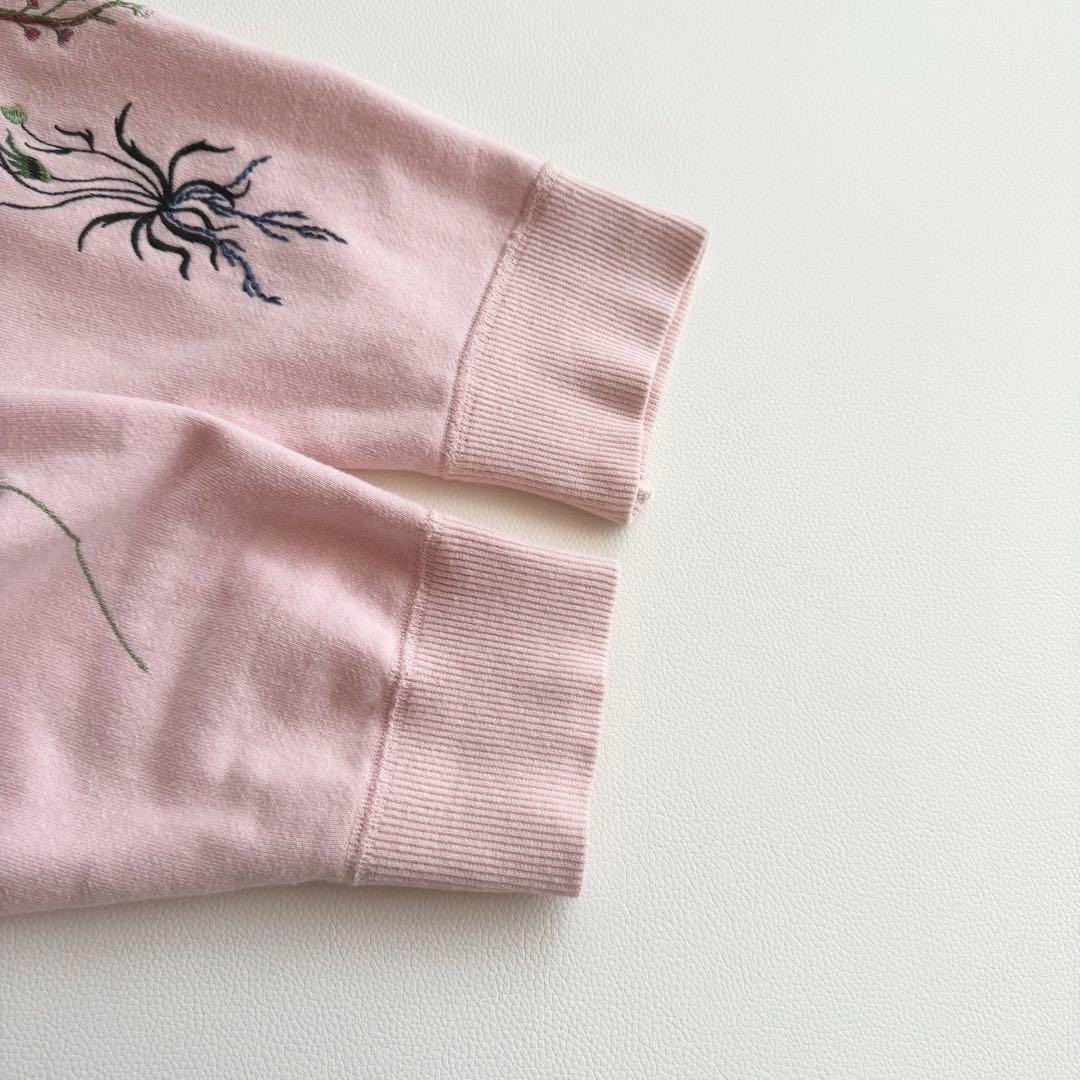 マメクロゴウチ】刺繍 フーディー 肩開き ドルマンスリーブ