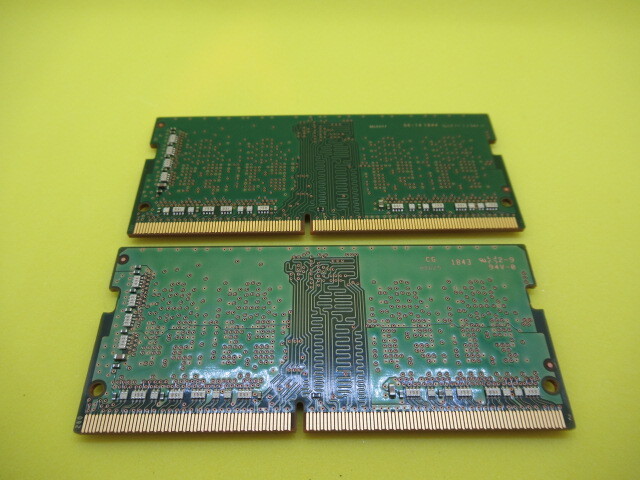 【USED】ノートパソコン用メモリ SAMSUNG制 PC4-2400T 4GB×2枚組