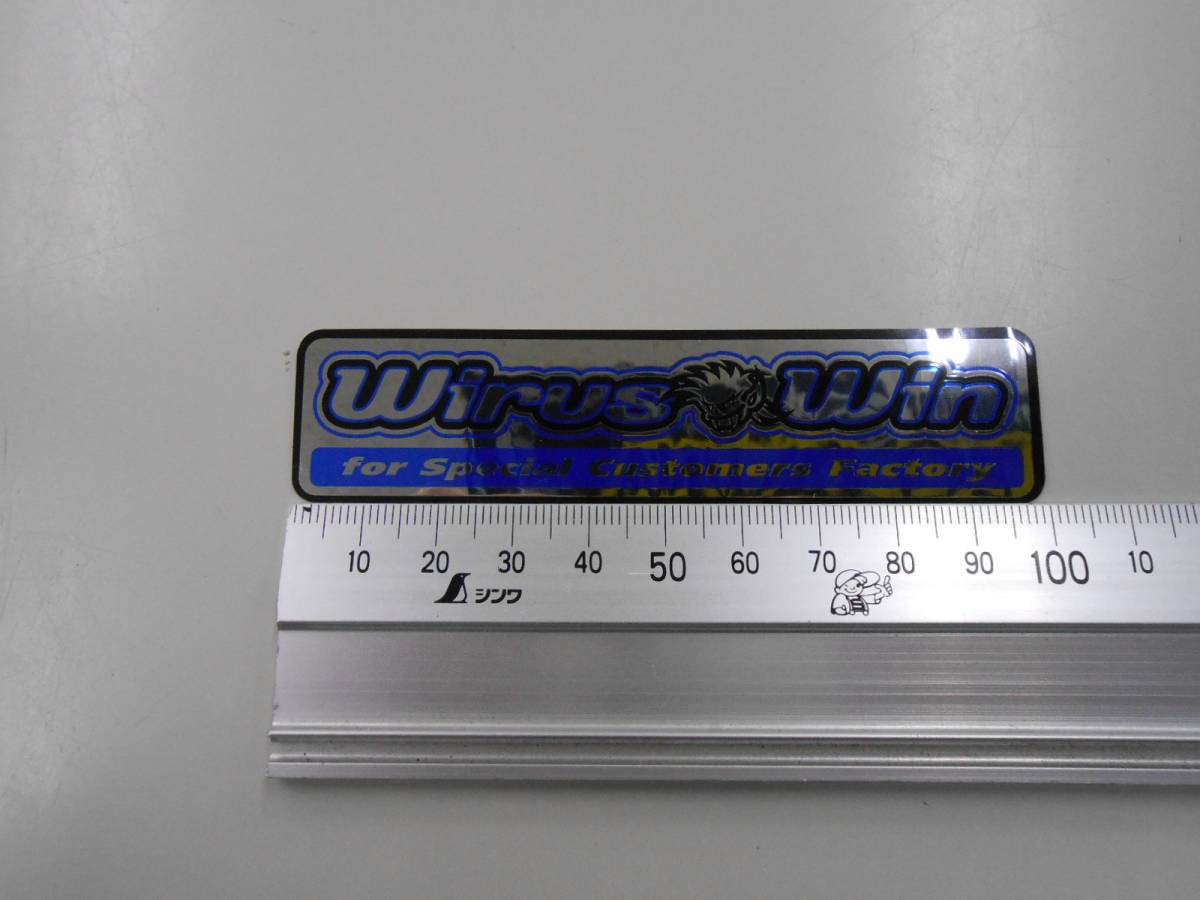 未使用／wirus win　ウィルズウィン　ステッカー　小　1枚　クリックポスト可_画像3
