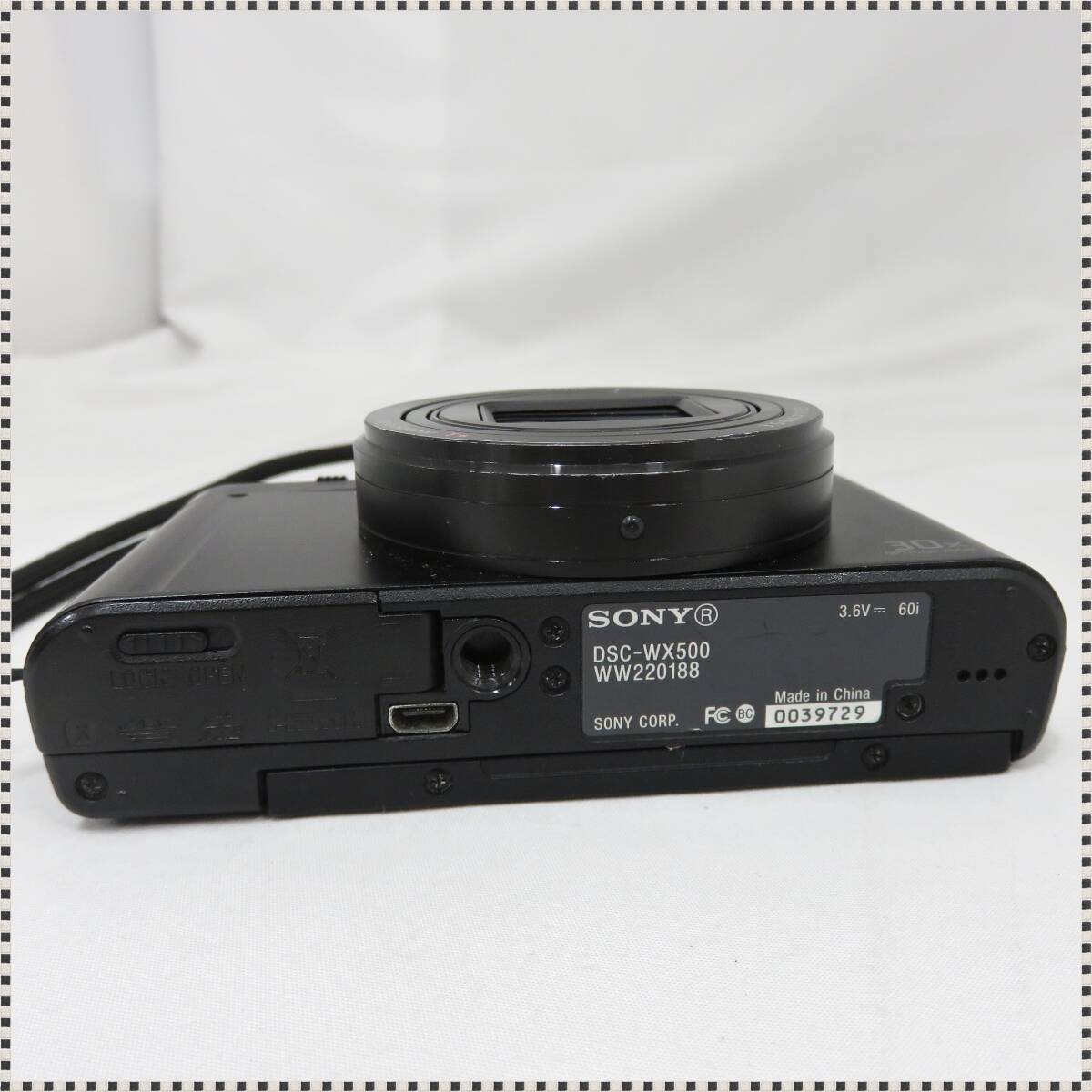 【 動作確認済 】 SONY Cyber-shot DSC-WX500 コンパクトデジタルカメラ コンデジ 092411