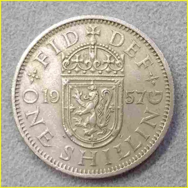 AU53〜AU55級 1963年 イギリス エリザベスⅡ 1シリング 極美品 AU53〜AU55級 1963年 イギリス エリザベスⅡ 1シリング 極美品