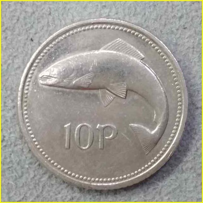 【アイルランド 10ペンス 硬貨/1993年】 TEN PENCE/10P/旧硬貨/コイン/古銭_画像1