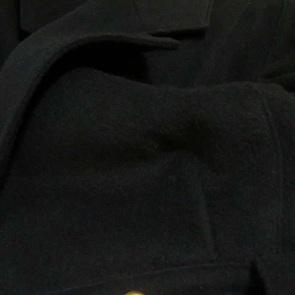 #wnc ジュンコシマダ 49 AV JUNKOSHIMADA ジャケット 9 黒 ショート丈 金ボタン ベルト付き レディース [966748]_画像8