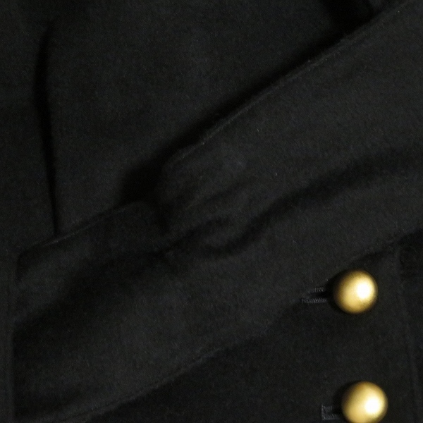 #wnc ジュンコシマダ 49 AV JUNKOSHIMADA ジャケット 9 黒 ショート丈 金ボタン ベルト付き レディース [966748]_画像9