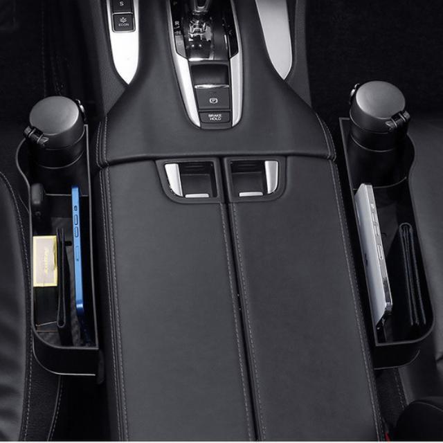 車用 サイド収納ボックス 車載 コンソールボックス シートポケット サイド収納ボックス 運転席と助手席 コンソール ドリンクホルダー_画像8