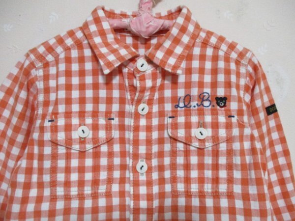 Ω ミキハウス 　ダブルB　Ω ★ 可愛いチェックシャツ ★80cm 50928_画像2