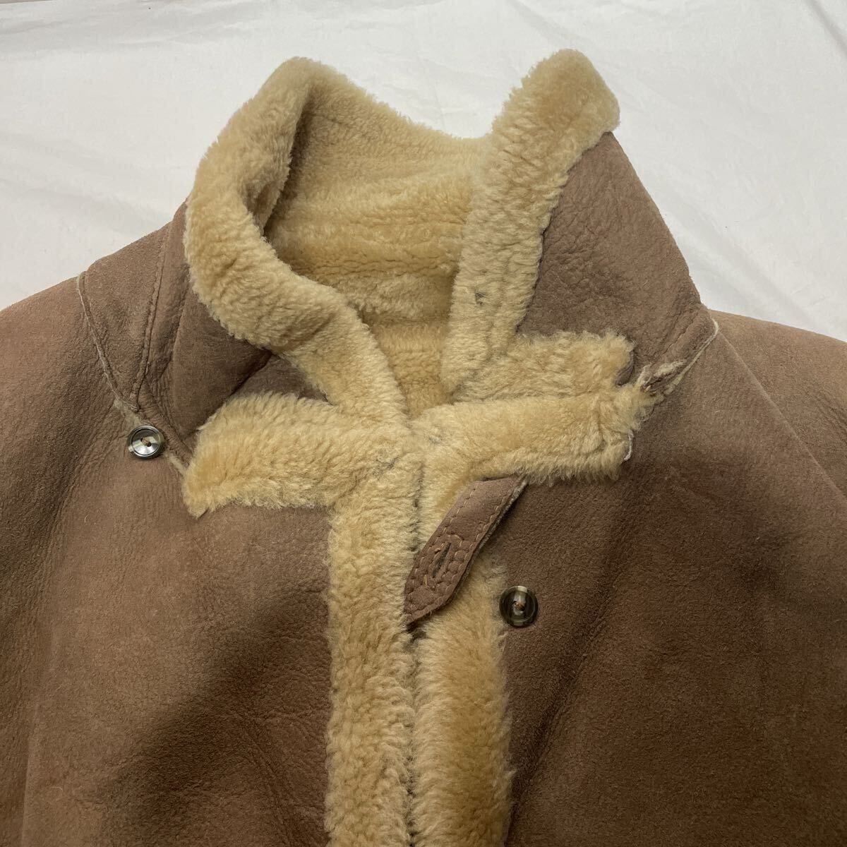 Burberry's バーバリー ヴィンテージ ムートンコート　古着　サイズ38 county suede burberry's ビンテージ_画像6